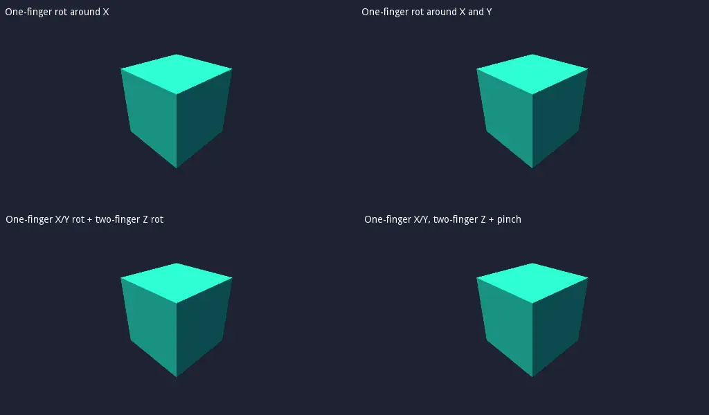 Multitouch Cubes Demo hero image