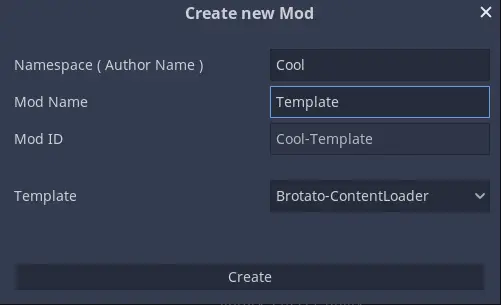 Mod Loader Dev Tool Brotato Content Loader Template preview image