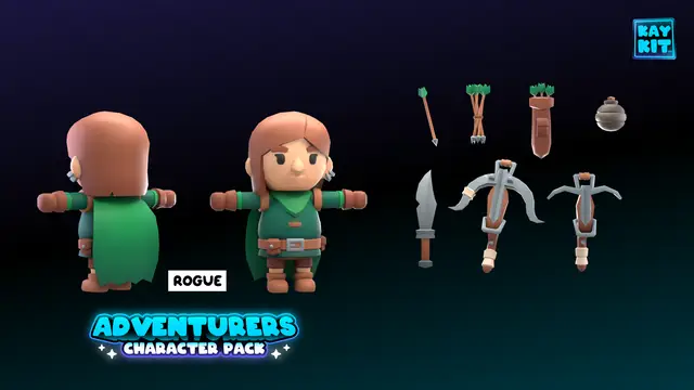 KayKit Character Pack : Adventurers thumbnail image