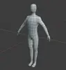 3d Male Base Mesh background image