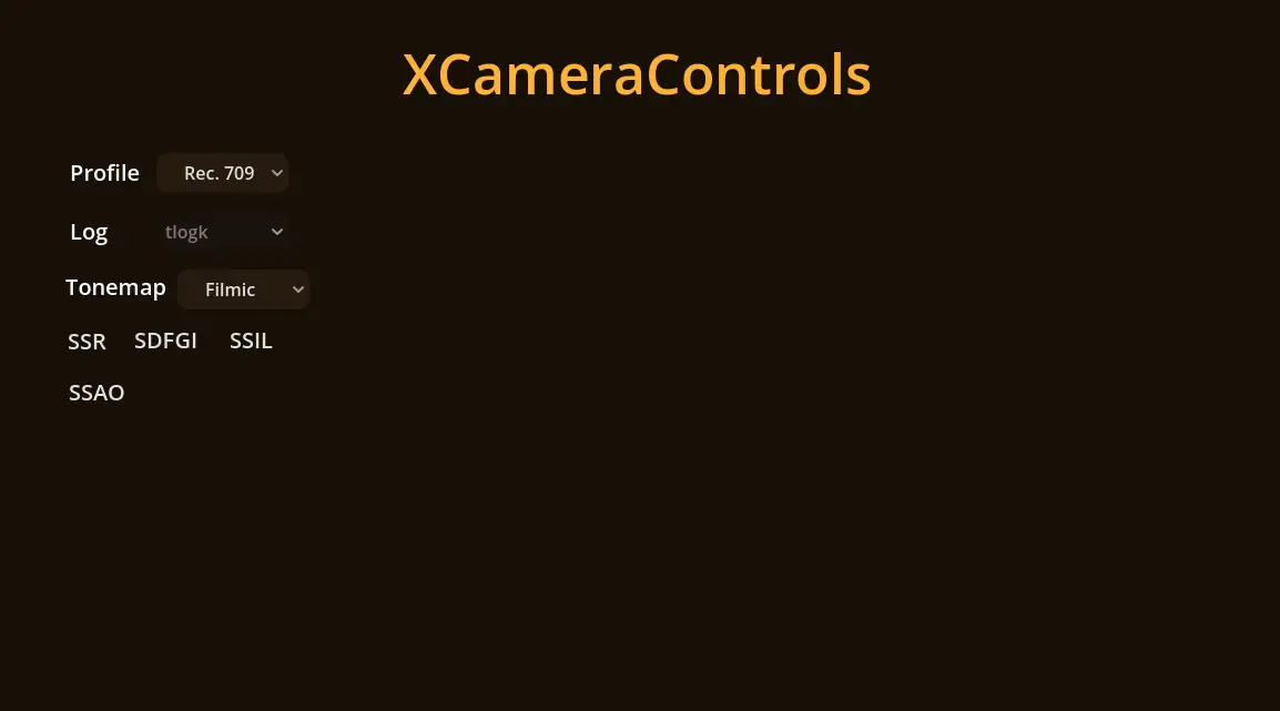XCameraControler (3D) hero image