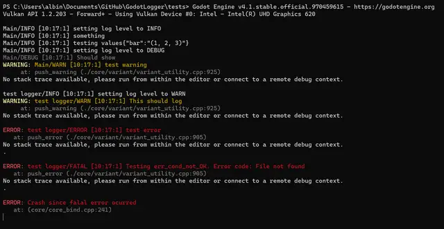 Log - A logging plugin for Godot thumbnail image