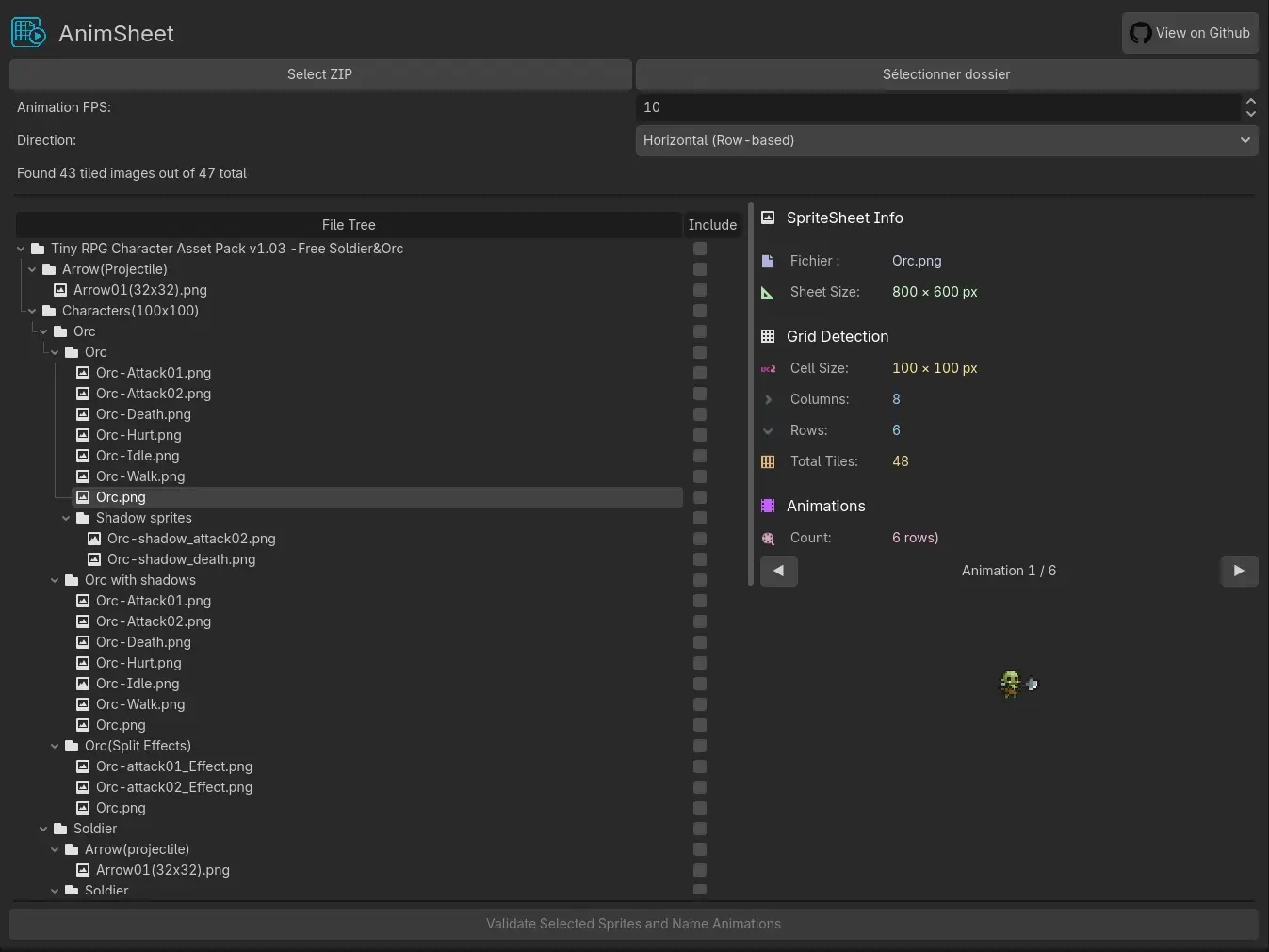 AnimSheet – Sprite Sheets to AnimatedSprite2D & AnimationPlayer hero image