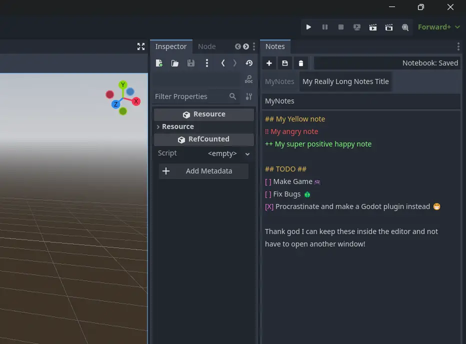 Godot Notebook hero image