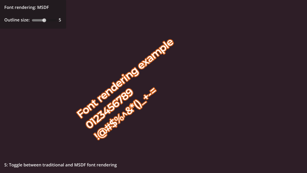 Multi-channel Signed Distance Field Font Demo preview image
