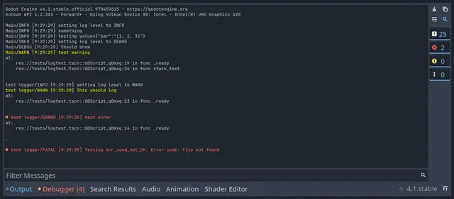Log - A logging plugin for Godot thumbnail image