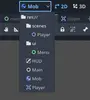 Scene selector background image
