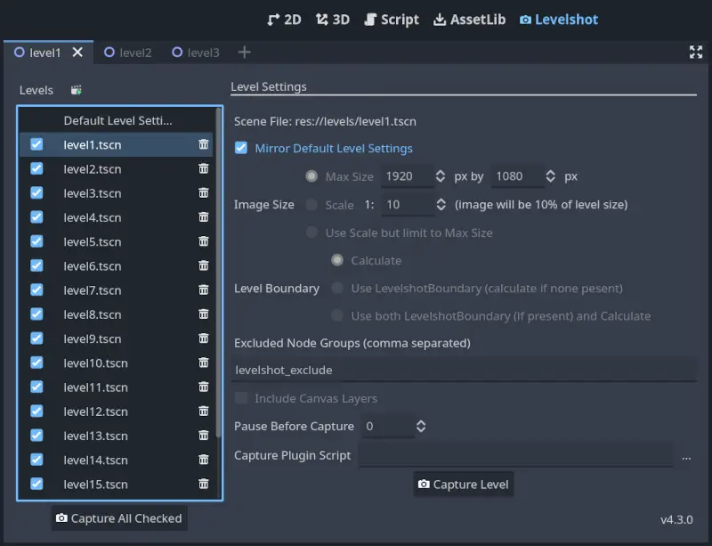 Levelshot - Level Screenshots hero image