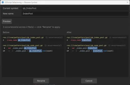 GDScript refactoring plugin thumbnail image