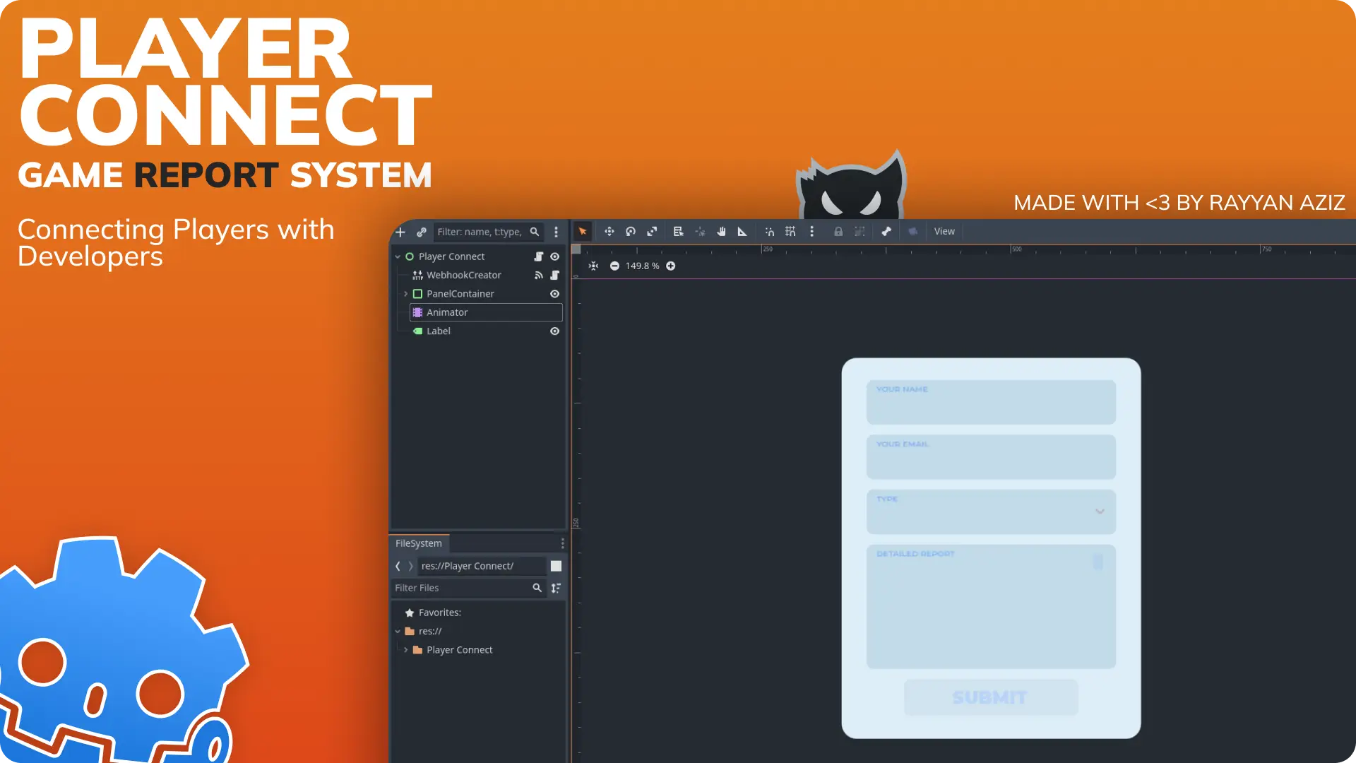 PlayerConnect - Godot to Discord Reporting System hero image