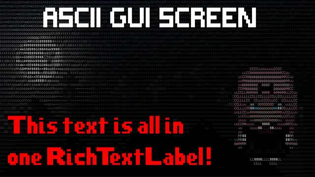 ASCII GUI Screen background image