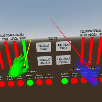 Meta Hand Tracking XR Sample background image