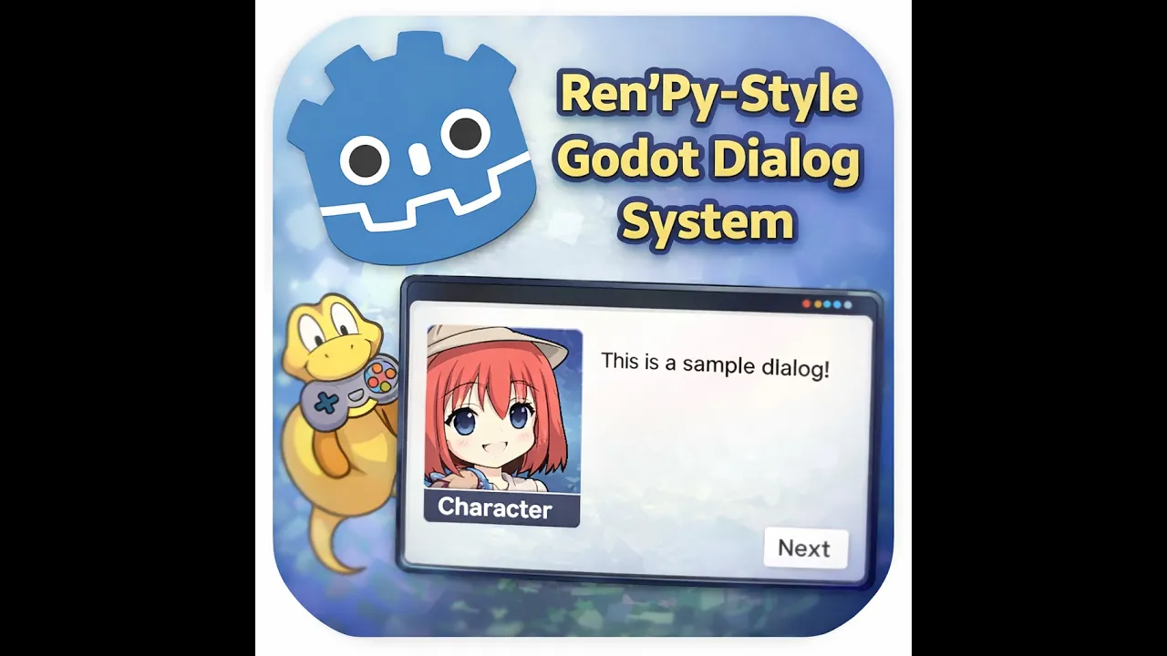 Dialog system Renpy style hero image