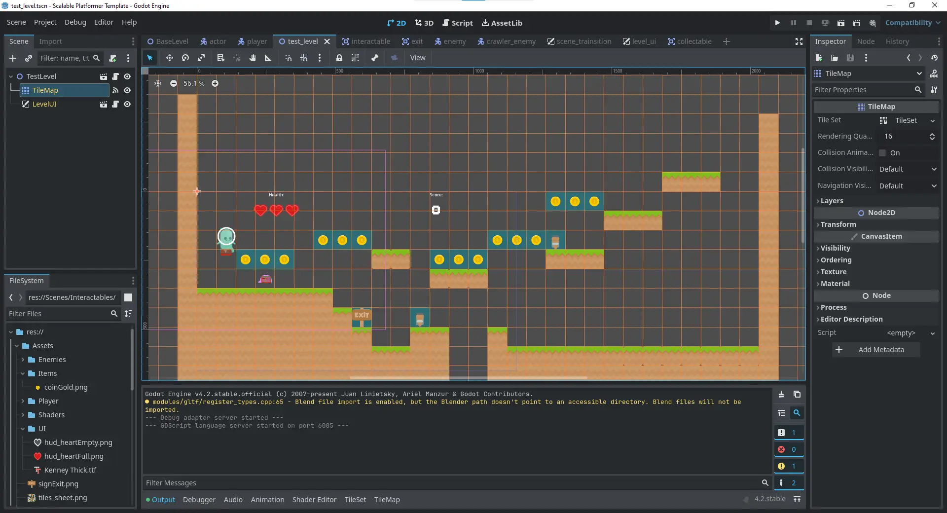 Scalable Platformer Template hero image