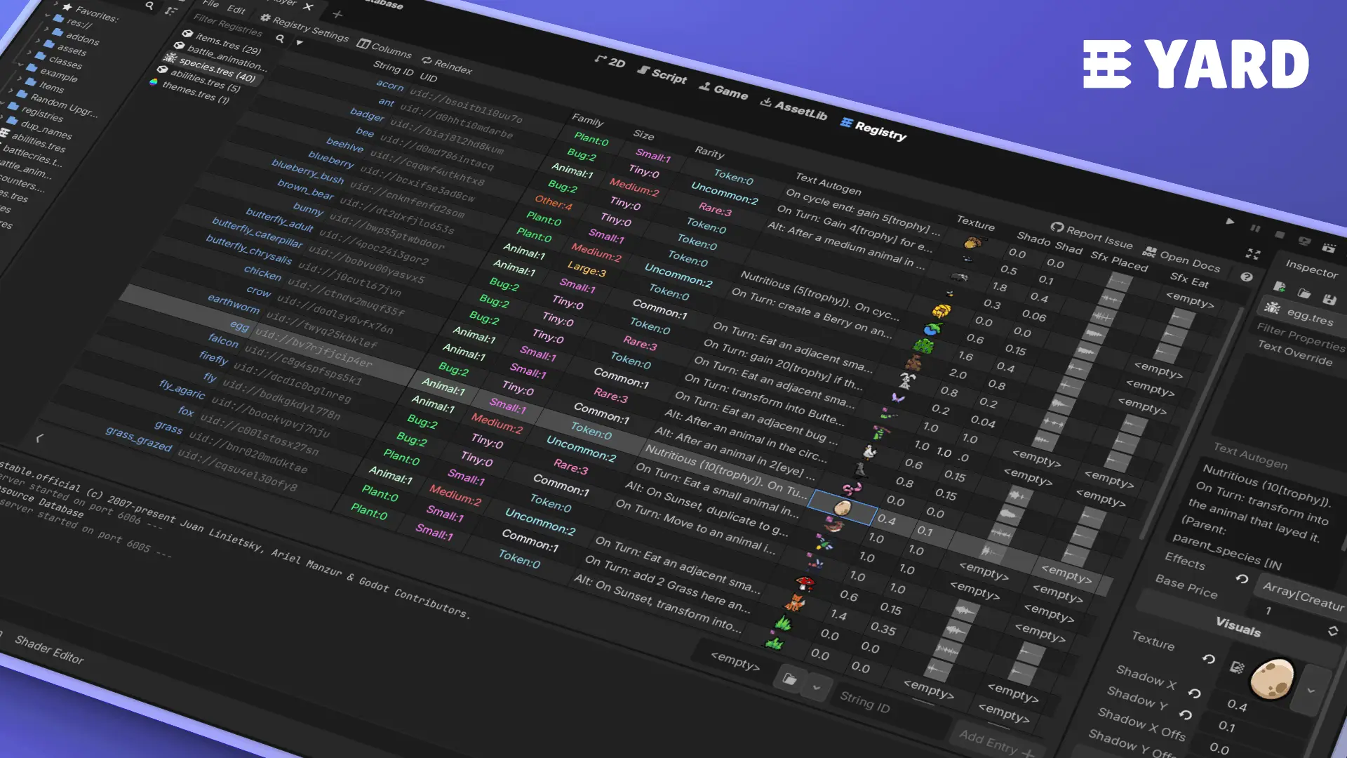 YARD - Yet Another Resource Database hero image