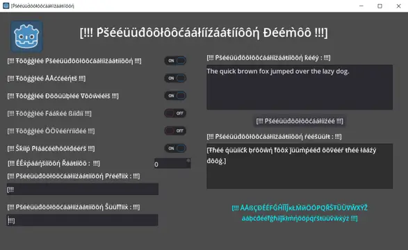 Pseudolocalization Demo preview image