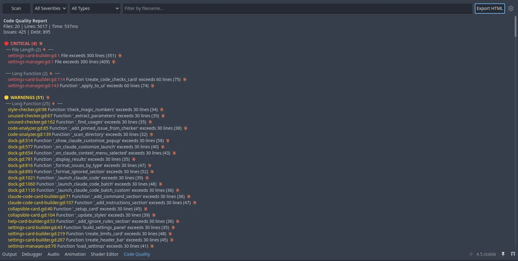 Godot Gdscript Linter - Static Code Quality Analyzer hero image