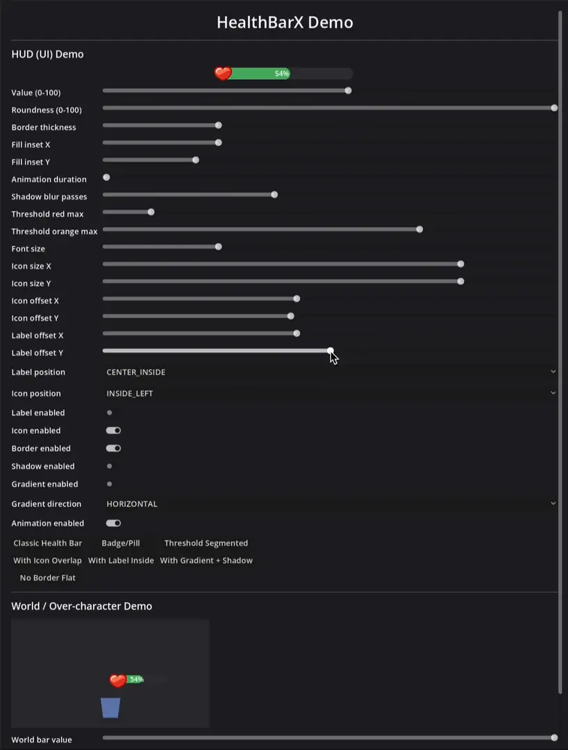 Godotx HealthBarX hero image