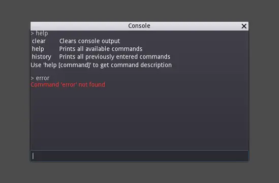 Single File Runtime Console background image