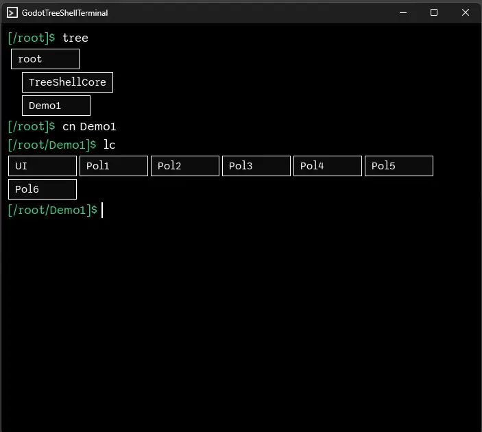 Godot Node Tree Shell hero image