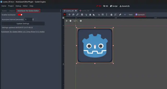 AutoSaver Toggle for Godot Editor (C#) thumbnail image