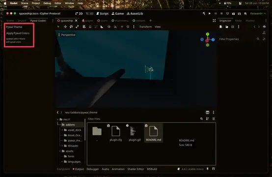 Pywal Godot preview image