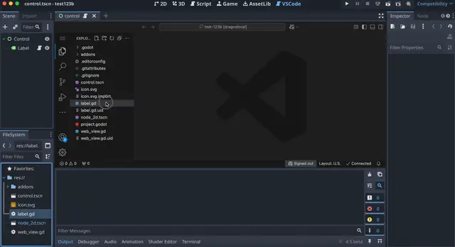 Godot VSCode preview image