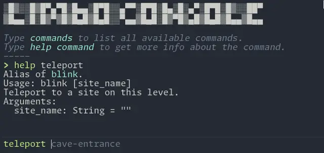 LimboConsole: in-game dev console preview image