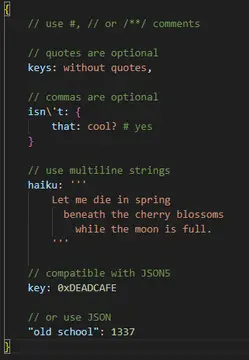 JSONH (JSON for Humans) thumbnail image