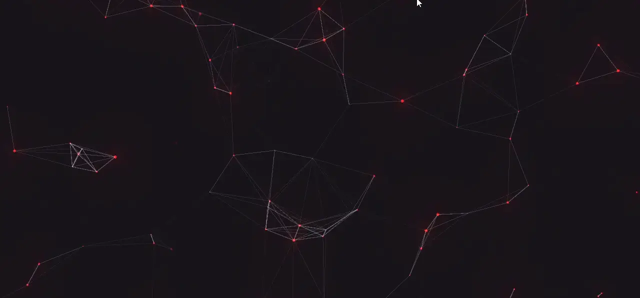 Fancy particles hero image