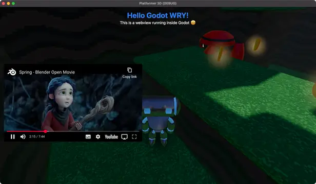 Godot WRY — UI with HTML, CSS and JS thumbnail image