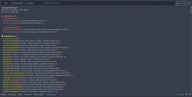 Godot Gdscript Linter - Static Code Quality Analyzer thumbnail image