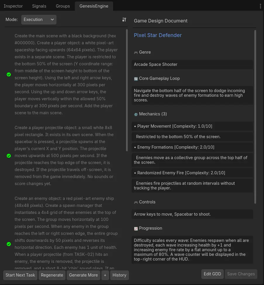 Genesis Engine: AI Game creator hero image