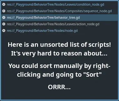 Script List Auto Sorter hero image