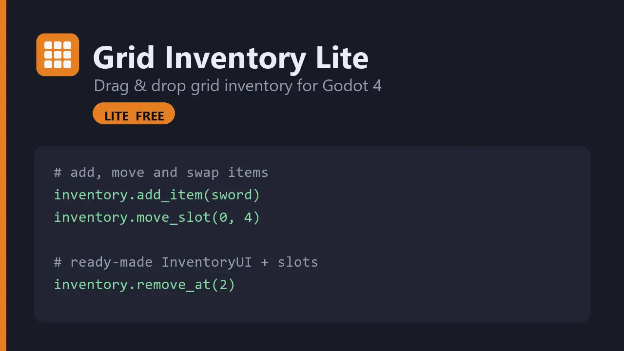 Grid Inventory Lite hero image